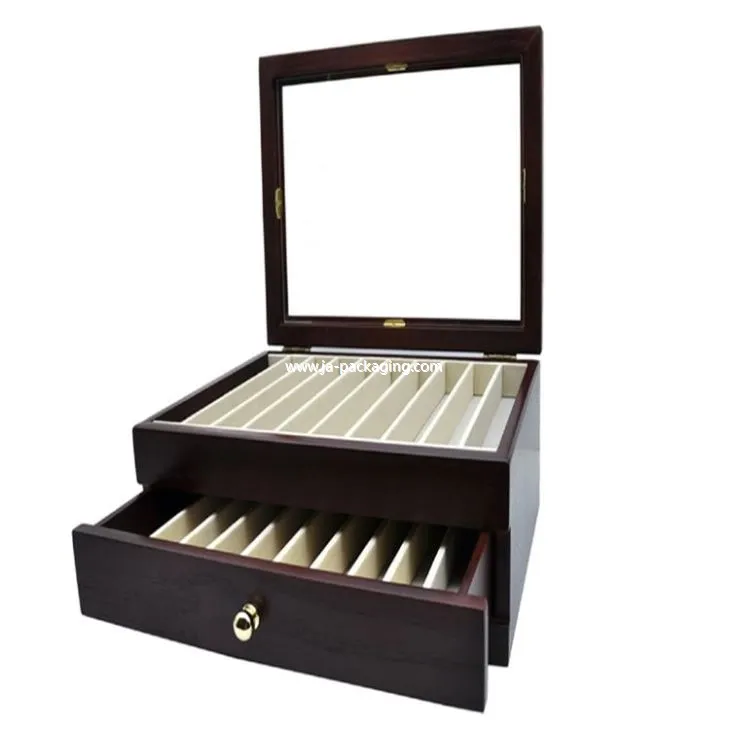 Red Brown Pen Collection Box